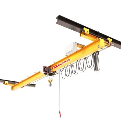 China Building Material Shops Single Girder Suspension Overhead Crane Under Launched Hoist Electric Hoist for sale