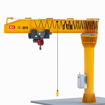 China Jib Crane Workshop Electric Slewing Jib Crane 1ton 2ton 3ton 5ton 10ton for sale