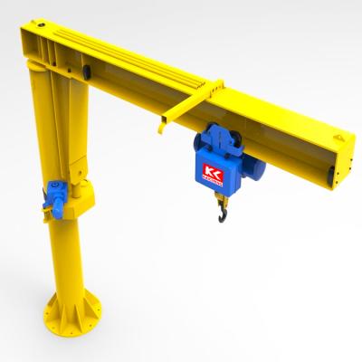 China Jib Crane 5 Ton 360 Degree Rotating Column Mounted Electric Jib Crane Free Standing Floor Crane for sale