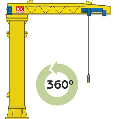 China Jib Crane Pillar Slewing Jib Crane Column Fixed Jib Crane for sale