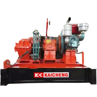 China Road and bridge engineering zero complaint enterprise customer price and lowest durable KAICHENG brand diesel winch in whole market for sale