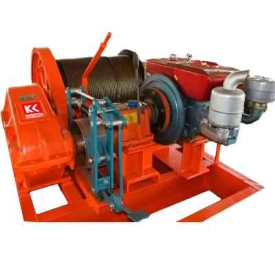 China Hotels Diesel Motorized Hoist Winch Lifting 5ton Capacity For Mine , Construction for sale