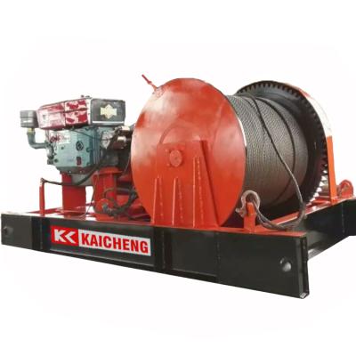 China Hotels Gasoline Or Diesel Engine Powered Construction Hoist Winch for sale