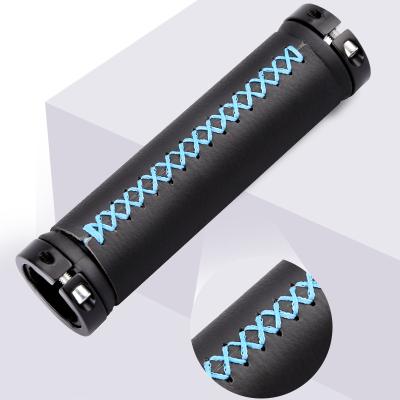 China Bike Parts Mountain Bike Non-Slip PU Grips Bicycle Grip Handlebar Grips Double Lock On Mtb Grips for sale