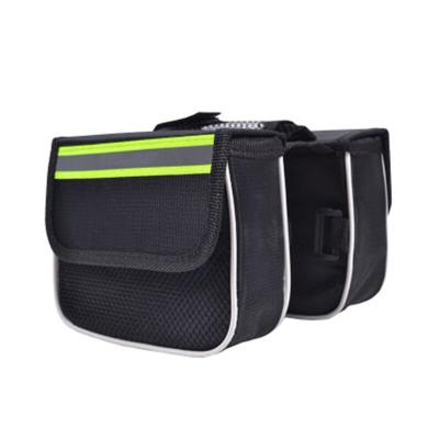 China Outdoor Activity Mountain Bike Bag Bike Hard Side Shell Front Beam Bag Black Green for sale