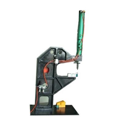 China Desktop Foot Operated Pneumatic Self-Punching Hooking Machine Without Rivets for sale