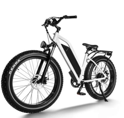 China 40-50km 700W Electric Bicycle Fat Bike 7 Speed Black for sale