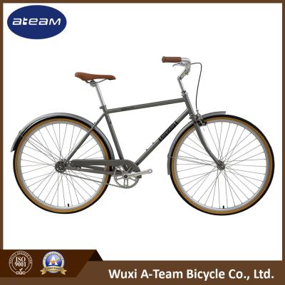 China Two Wheel Mens City Bike Coaster Brake 700C Steel 3 Speed for sale