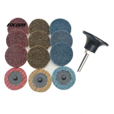 China Fine Polishing Factory High Quality Surface Red Nonwoven Surface Treatment Abrasive Discs 4 Inch Hook And Loop Middle SC for sale