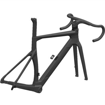 China Road Bikes Hot Sale Internal Cable Road Disc Bikes Carbon Fiber Frame 700c Disc-brake T700 Carbon Fiber Bike Frame for sale