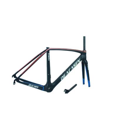 China Road Bikes Hot Sale Road Disc Bikes 700c Carbon Bike Frame C-Brake Internal Cable Bicycle Carbon Fiber Road Frame for sale