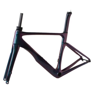 China Road Bikes Wholesale Road Disc Bikes T700 Carbon Frame Road Bike Disc-Brake All Internal Cable Carbon Fiber Frame 700c Bike Carbon Frame for sale