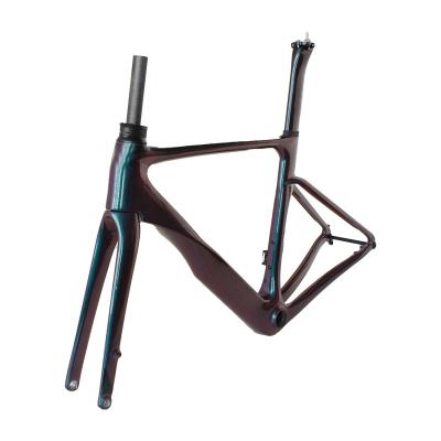 China Road Bikes High Quality T700 Carbon Fiber Frame 700C Road Disc Bicycle Parts Bike Frame Disc-brake Carbon Bike Frame Road for sale