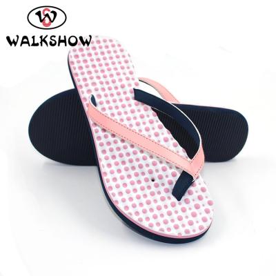 China 2018 Summer Fashion Style Women's Light Weight EVA Flip Flop With Logo for sale