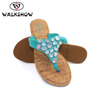 China Women Lightweight Flip Top Stylish PU Tpr Slipper for sale