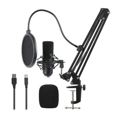 China Professional Shock Mount OEM Factory Condenser USB Gaming Mic Desktop Recording Studio Microphone For Laptop Computer Microfon for sale