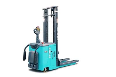 China Ride On Pallet Stacker With Robust Mast An Enhanced Chassis And The Toughest Side Handle for sale