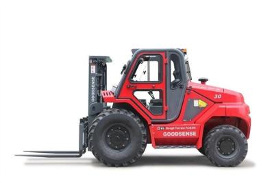 China Top Capacity 3 Ton 4 Wheel Drive Rough Terrain Forklift  For Industrial Use for sale