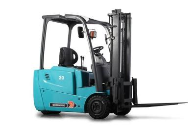 China China supplier new designe 3wheels Electric batetry forklift truck 1.8 t  with small turing solid for sale