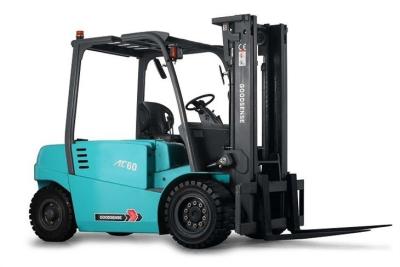 China 6 Ton 4 Wheel Electric Warehouse Forklift Truck Safety With Optimal Visibility And Low Noise Levels for sale