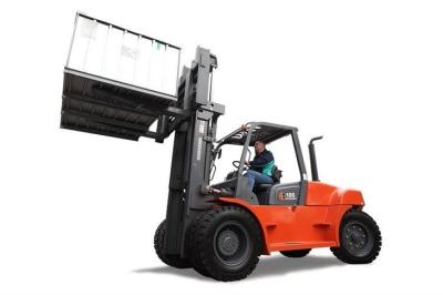 China 10 Ton Forklift with 8 Meters Mast with ops system automatically stops for sale