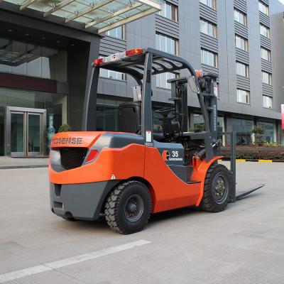 China Gas LP Montacarga Forklift 3 Ton Lpg Gasoline Powered Forklift 1070mm Fork Length for sale