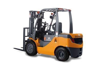 China 3.5 Ton Diesel Forklift Balance Weight Hydraulic Pressure Forklift Lifting Height 3000mm-6000mm With Manual Transmission for sale