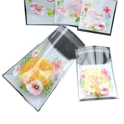 China Wholesale 100/Pack White Baking Self Adhesive Bag Self Adhesive Seal Packaging Bag Cookie Bag Opp Candy Packaging Bag for sale