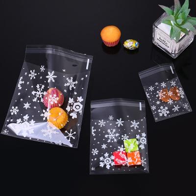 China High Quality Baking Self Adhesive Bag 100/Pack Self Adhesive Seal Packaging Bag Biscuit Ziplock Bag Opp Candy Bag for sale