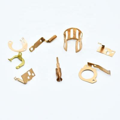 China Small Custom Brass Stamping Parts Customized Copper PCB Accessories for sale