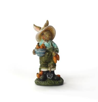 China World Home Decoration Homemade Garden Rabbit Animal Statue for sale