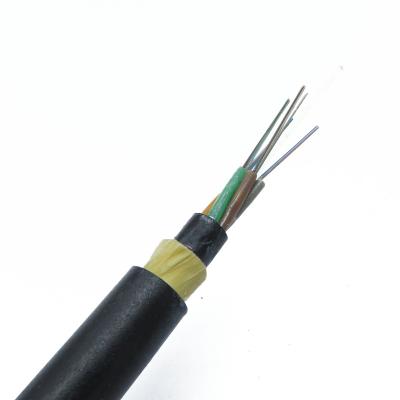 China 4/12/24/48/72/96 Cores ADSS Self Supporting Aerial Aramid FRP Dielectric Fiber Optic Cable for sale