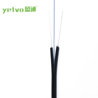 China LSZH GJXFH 2 Core FTTH Singlemode Arc Type Drop Fiber Optic Cable for sale