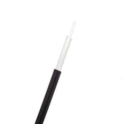 China Low Smoke Indoor Sheath Black Round Fiber Cable Min Bend Flat 10mm G657A1 A2 FTTH Drop Cable for sale