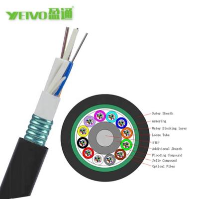 China Buride GYTA GYTS G652D Single Mode Aerial/Direct Outdoor Underground Armored Duct Fiber Optic Cable/Fiber Optic Cable for sale