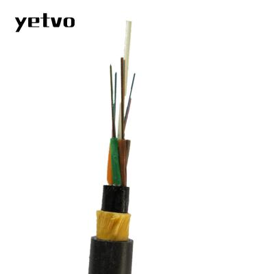 China Aerial Outdoor Self Supporting Antenna Over 24 36 48 72 96 Core ADSS Fiber Optic Cable Price Per Meter for sale