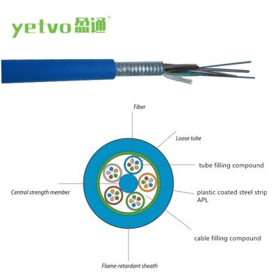 China LSZH MGTS SM Stranded Loose Tube Mine Flame Retardant Fiber Optic Cable for sale