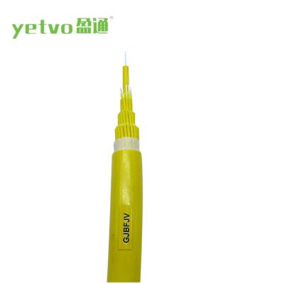 China Indoor Breakout Cable GJBFJV 4 Cores SM Indoor Breakout Fiber Optic Cable for sale