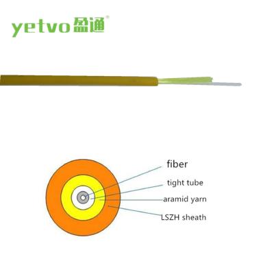 China Indoor Fiber Optic Cable 1 Cores Singlemode Breakout Indoor Fiber Optic Cable Drop Fiber Optic Patch Cable for sale