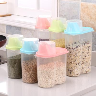 China Sustainable Airtight Cereal Container Plastic Food Storage Container for sale