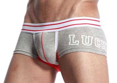 China Breathable Tight Mens Short Trunk Underwear Soft Cotton Sexy Style For Club for sale