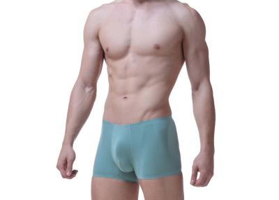 China Ropa interior inconsútil para hombre respirable, troncos inconsútiles del boxeador del estiramiento azul en venta