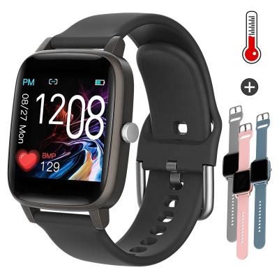 China Hot Selling APP Control T98 Full Contact SmartWatch Temperature Waterproof Smart Watch With Heart Rate Monitoring T98 Smart Watch Waterproof for sale