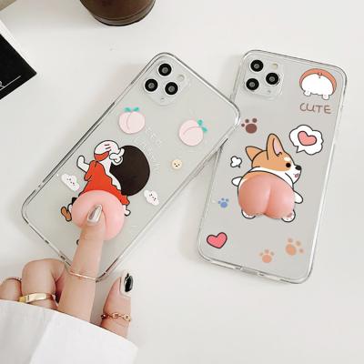 China Slimoro Cute Cartoon Soft Silicone Soft Cute Decompression Shockproof Phone Case For iPhone 13 Pro Max Snare Case for sale