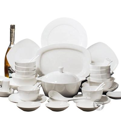 China Sustainable Top Quality Dish Dinnerware Set Table Setting Luxury Ceramic Dinnerware Porcelain Dinnerware Dish for sale