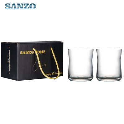 China Fresh transparent colorless creative Japanese-style glass crystal whiskey cup glass simple household eco-friendly for sale