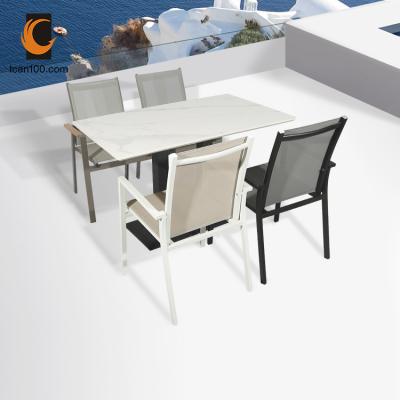 China Modern High Quality Aluminum Outdoor Chair Furniture Patio Chairs Outdoor Bistro Garden Chair for sale