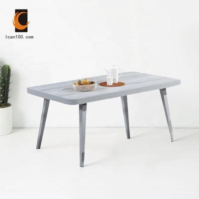 China Adjustable Wholesale Commercial Latest New Products Modern Glass Marble Dinner Tabledinning Table (Other) Dining Table for sale