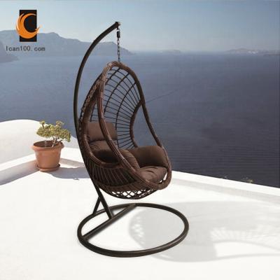 China 2020 Hot Sale Modern Hanging Wicker Egg Rattan Garden Swinging Chairs for sale