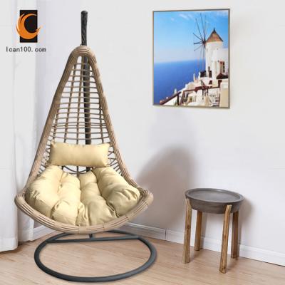 China Popular New Style Rattan Swing Modern Relaxing Outdoor Hanging Garden Chair for sale